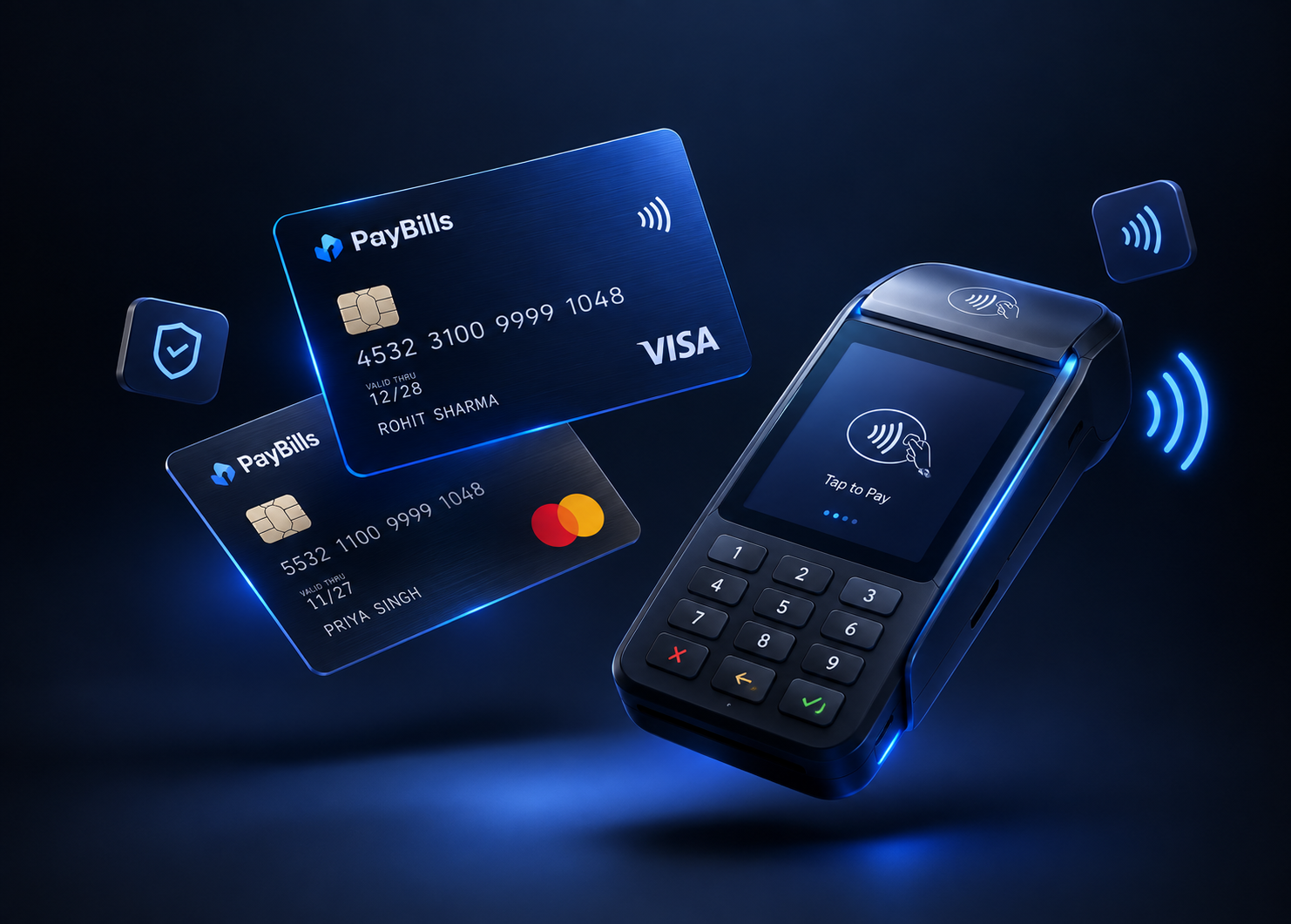 PayBills Contactless Payment Cards & Wireless POS Terminal